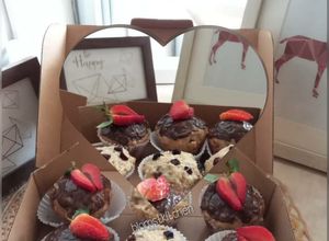Foto resep Banana Muffin with strawbery n chocochips