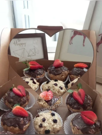 Cara Mudah Membikin Resep  Banana Muffin with strawbery n chocochips yang Sempurna, Bikin Ketagihan