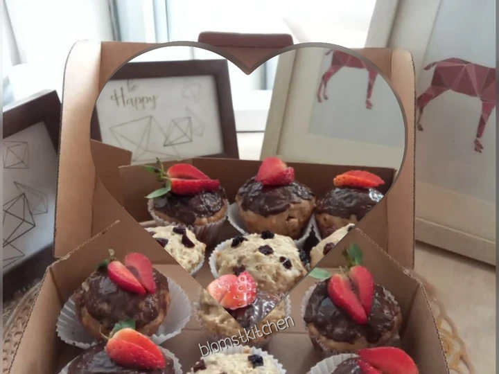 Cara Mudah Membikin Resep  Banana Muffin with strawbery n chocochips yang Sempurna, Bikin Ketagihan