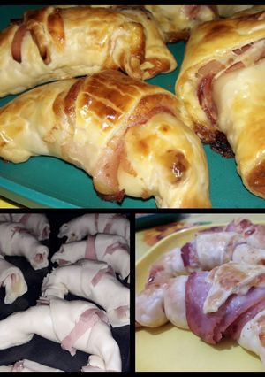 Una foto de Medialunas c/jamón y queso 🥐