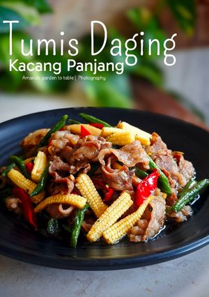 Foto resep Tumis Daging Kacang Panjang