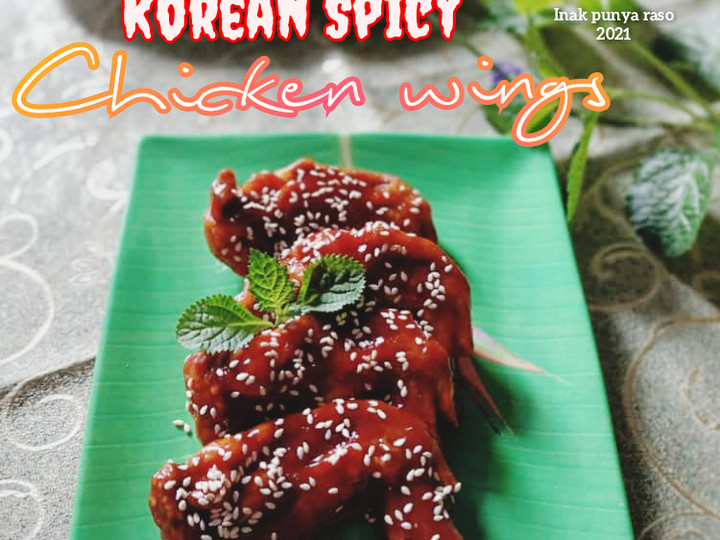 Resep 🍗Korean spicy chicken wings, Enak Banget