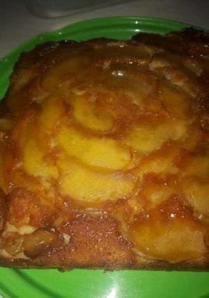 Una foto de Torta invertida de manzana💥😍