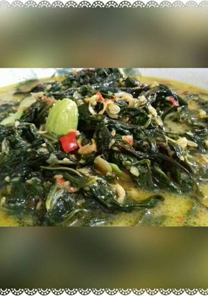 Foto resep Sayur daun singkong pedas