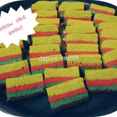 รูปของ Rainbow cake super lembut
