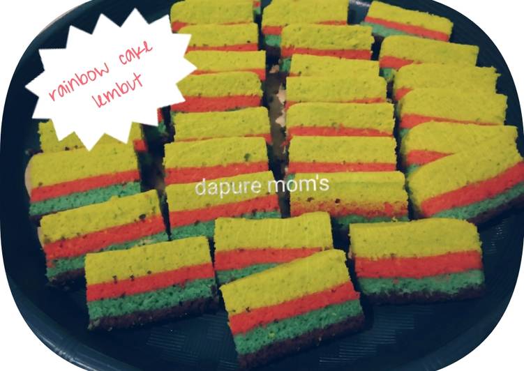 Langkah Mudah untuk mengolah Rainbow cake super lembut yang Bisa Manjain Lidah