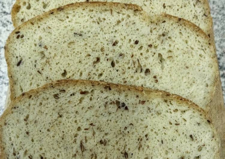 Lenmagos kölesliszt szendvics kenyér