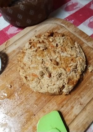Una foto de Tortilla de atún en la freidora de aire