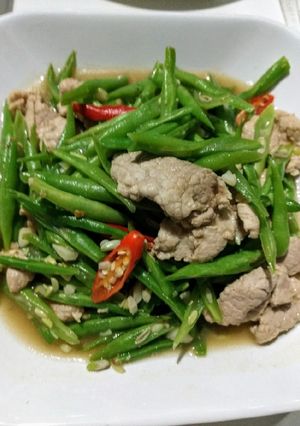 รูปของ ผัดถั่วหวานใส่หมู #กินผักรักสุขภาพ6