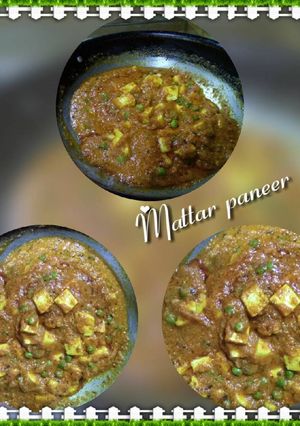 A picture of Mutter Paneer.
