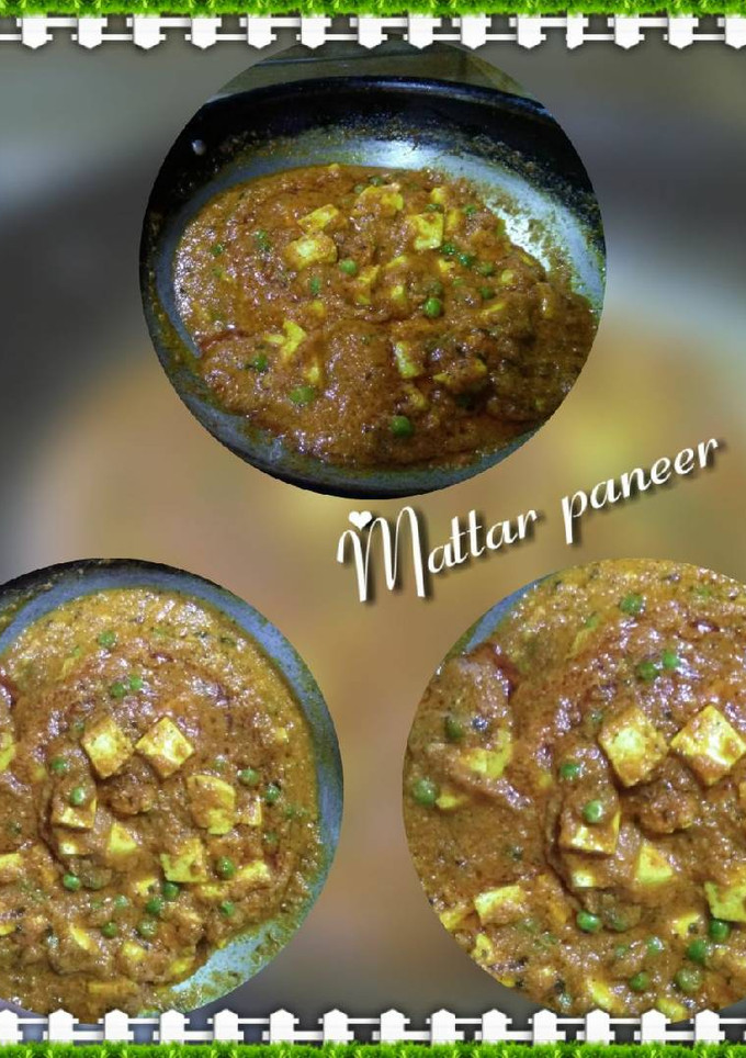 A picture of Mutter Paneer.