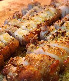 thịt ba rọi chien muối