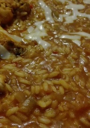 Una foto de Arroz con pollo