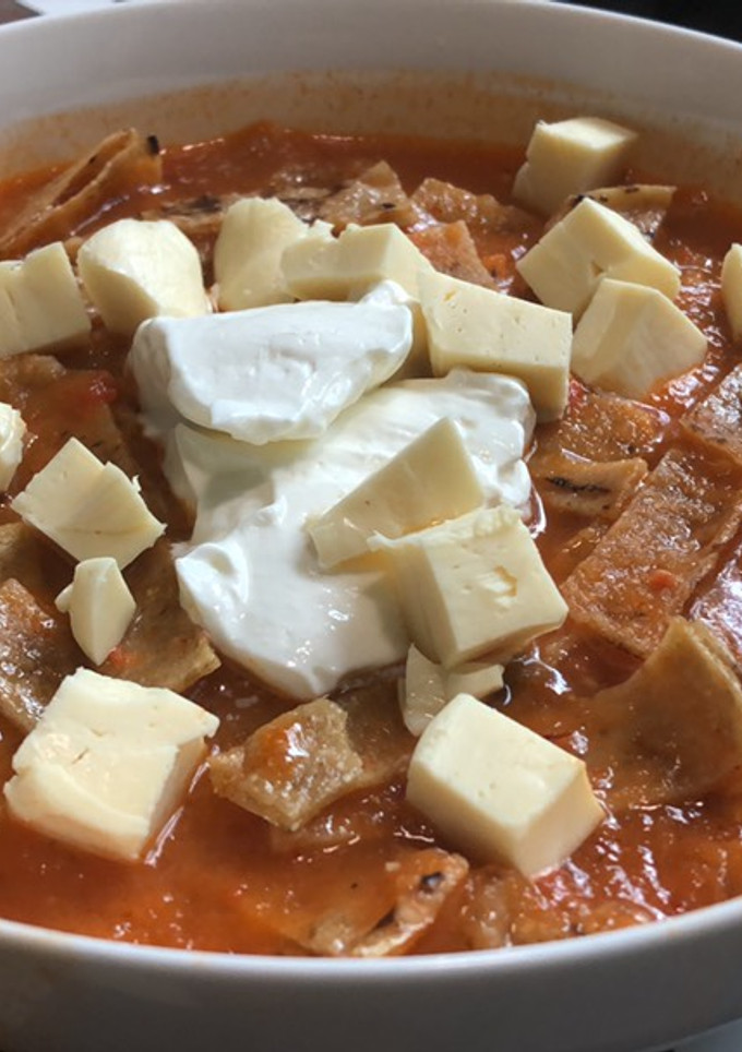 Una foto de Sopa de Tortilla