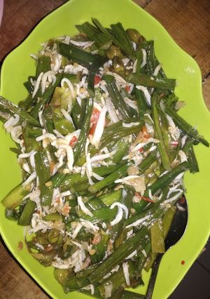 Foto resep Tumis genjer teri pedes