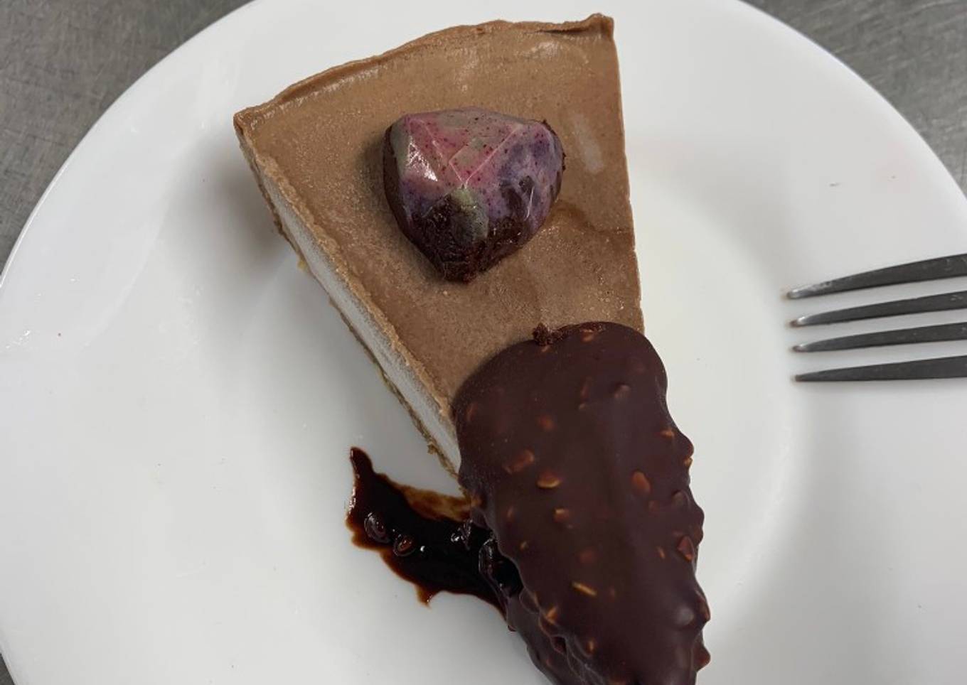 Tarta de chocolate y café