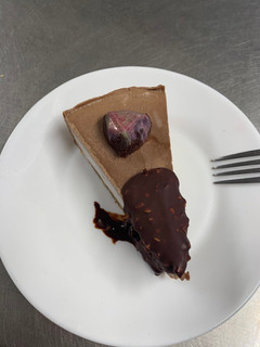 Una foto de Tarta de chocolate y café