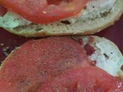 A picture of cheese bread slices