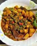 Kasuri Aloo Matar (Potato Peas Curry with Fenugreek Leaves)