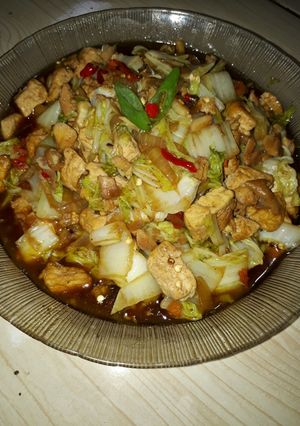 Foto resep Tumis sawi tahu lada hitam
