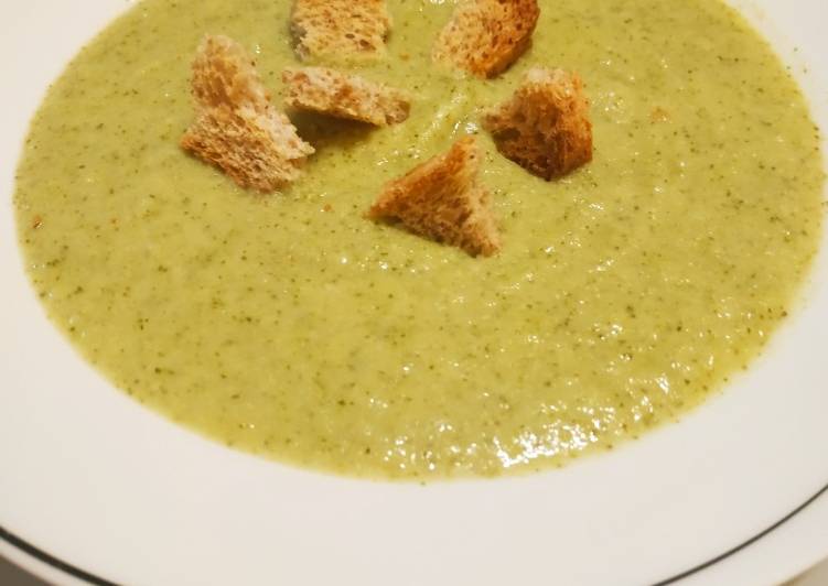 Crema de brócoli y calabacín