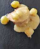 Solomillo de cerdo con Foie y salsa de uvas