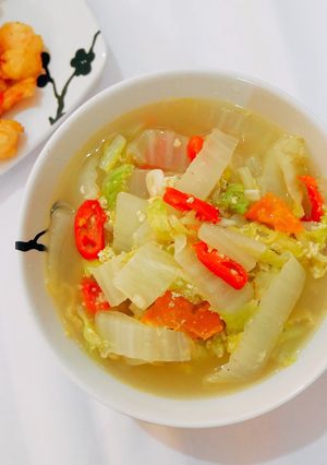 Foto resep Sayur Sawi Putih + Telur