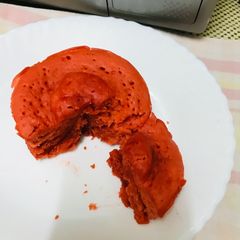 A picture of Eggless Vanilla Sponge Cake(Microwaved).