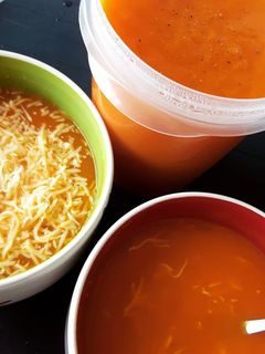 Una foto de Crema de calabaza natural y light