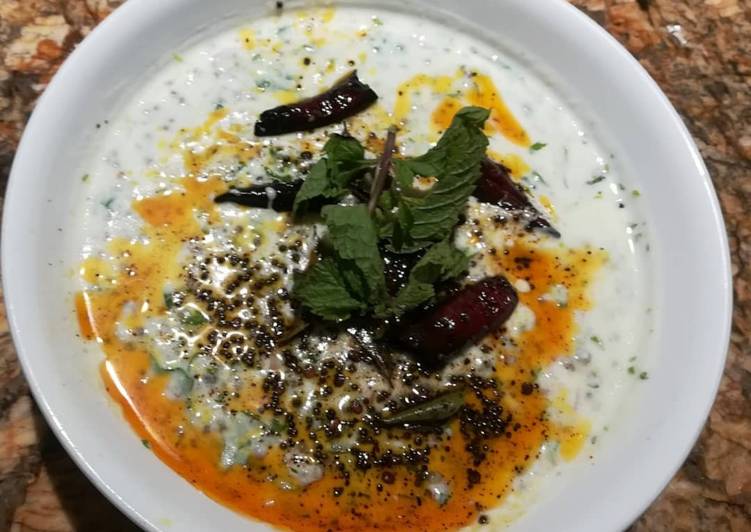 Dahi Bajra or Bajra Raita Curd Millet