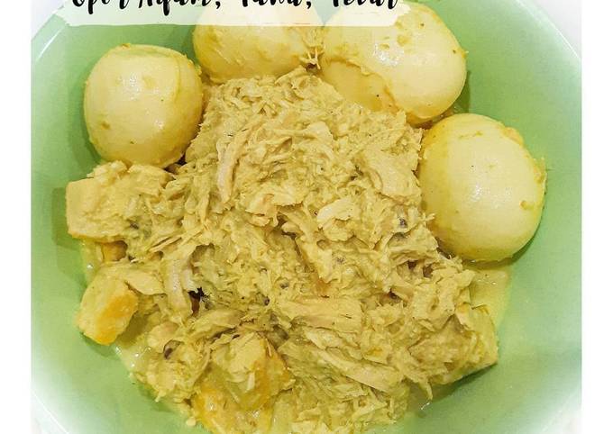 Resep Opor Ayam, Tahu, Telur Anti Gagal