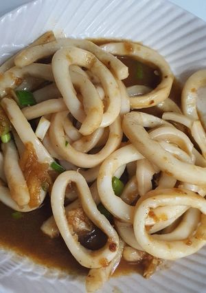 Foto resep Cumi goreng mentega