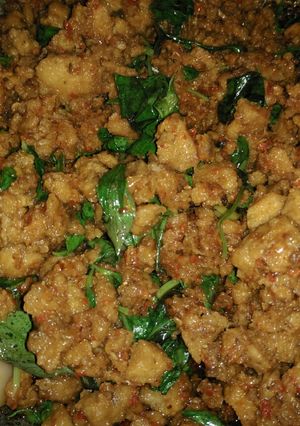 Foto resep Tumis oncom daun kemangi