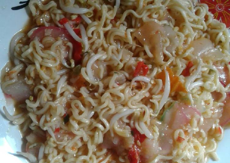 Cara Gampang Menyiapkan Indomie seblak, Enak