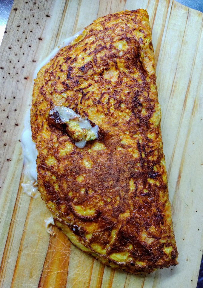 Una foto de Omelette de zanahoria y queso