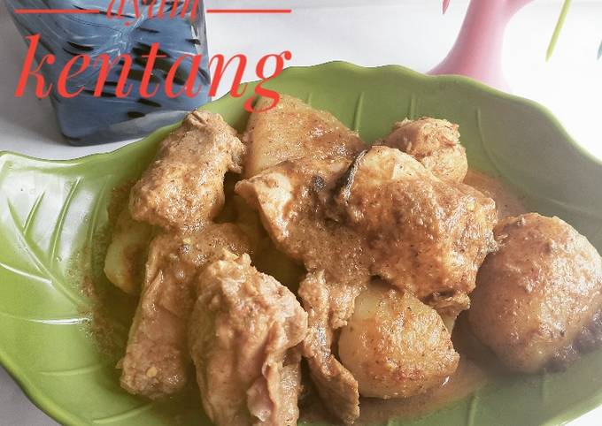 Rendang ayam kentang