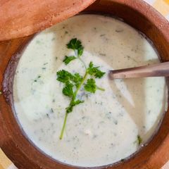 A picture of Cucumber Raita.