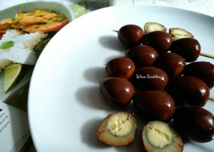 Sate Bacem Pindang Telur ala Angkringan