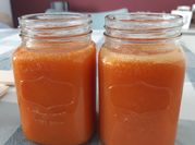 Una foto de jugo de papaya