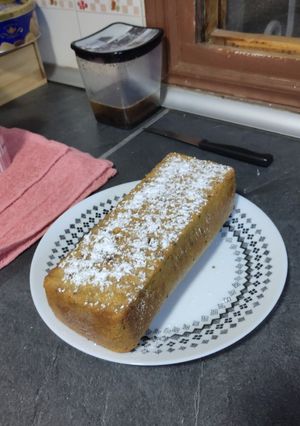Una foto de Bizcocho de yogur y zanahoria (tipo carrot cake)
