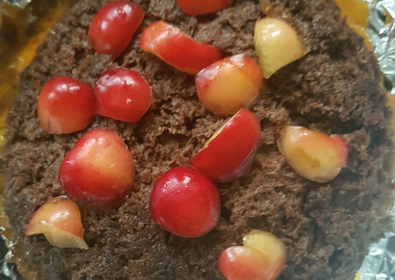 Biscuit mango icecream cake