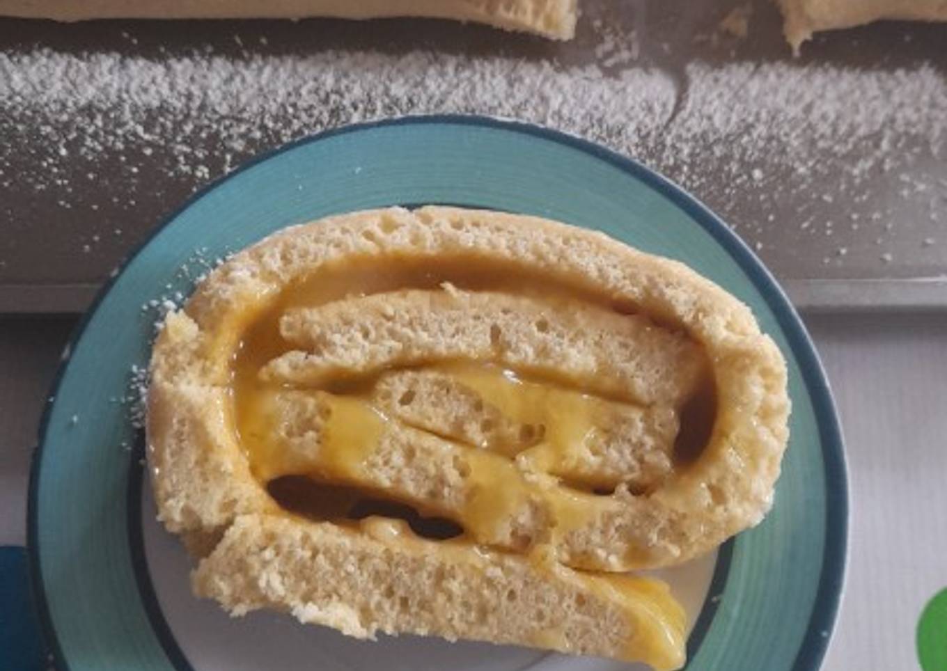 Jelly roll de crema de limón