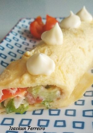 Foto principal de Rollo de tortilla vegetal con atún