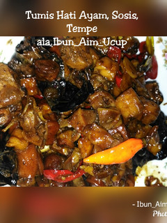 Foto resep Tumis Hati Ayam, Sosis, Tempe