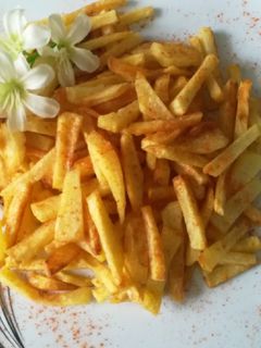 عکسی از دستور سیب زمینی سرخ شده به روشی عالی👌👌