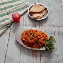 A picture of Egg plant bhartha.