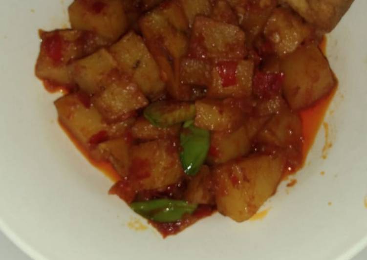 Kentang balado simple