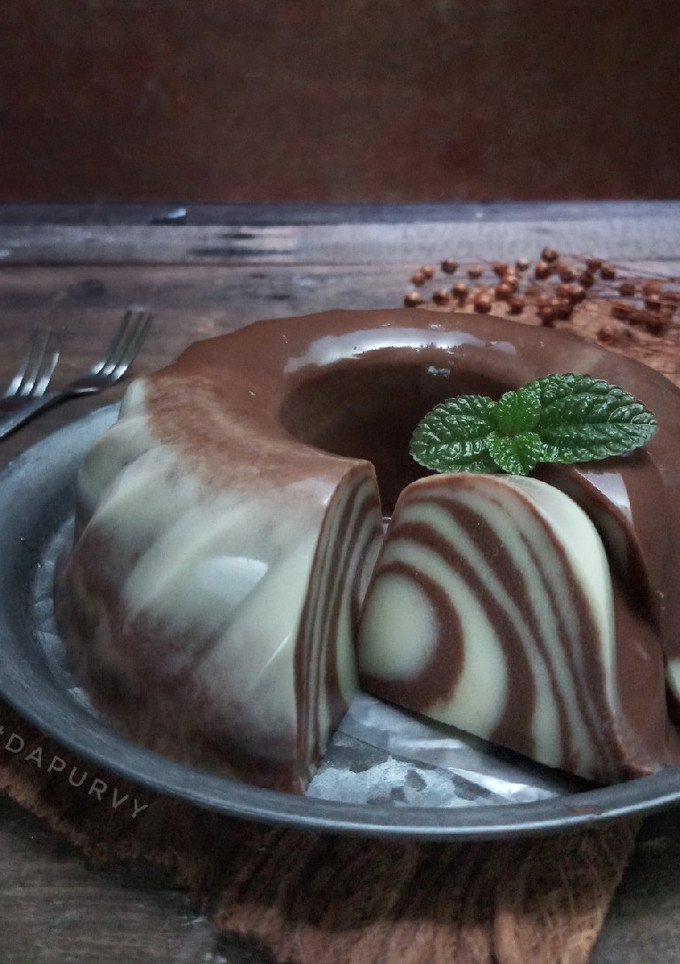 Foto resep PUDING ZEBRA Roti Tawar