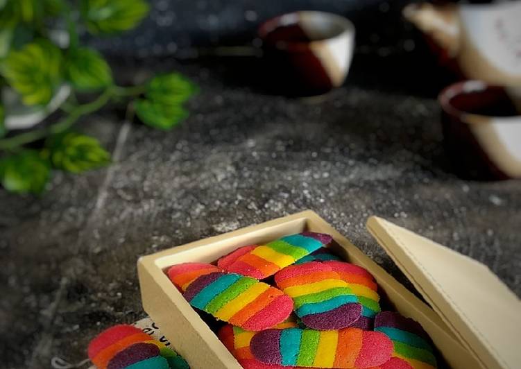 Resep: Di Rumah"Lidah Kucing Rainbow"