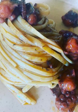 Foto di Linguine con ragù di polpo